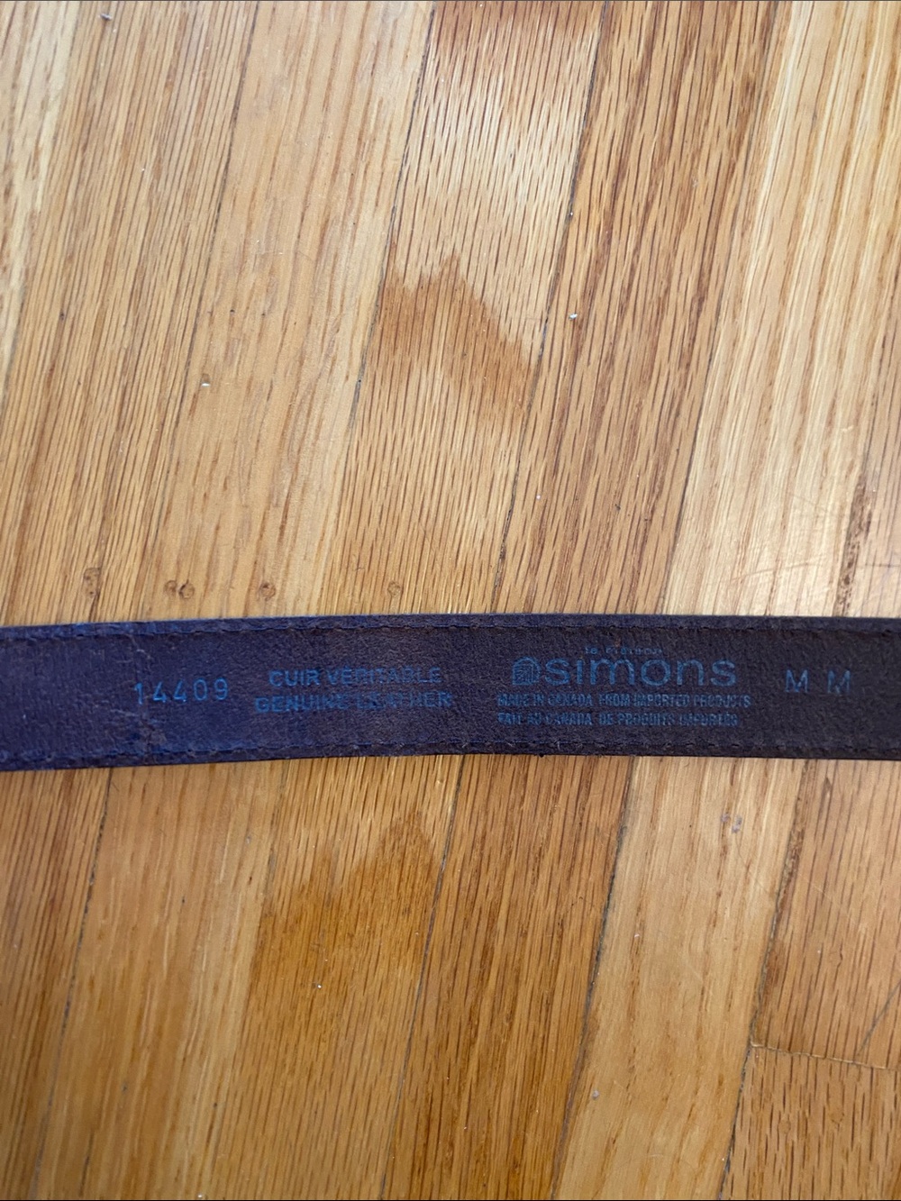 Simons Brown Leather Belt with Double Silver Rings - Picture 6 of 10